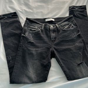 Flying Monkey Black Distressed Jeans size 25